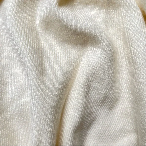 Nordstrom Cali Be Soft Quarter Zip Mock Neck Sweater Creamy Beige Large - Picture 6 of 10